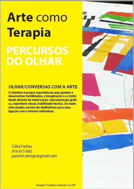Cartaz do workshop Arte como Terapia