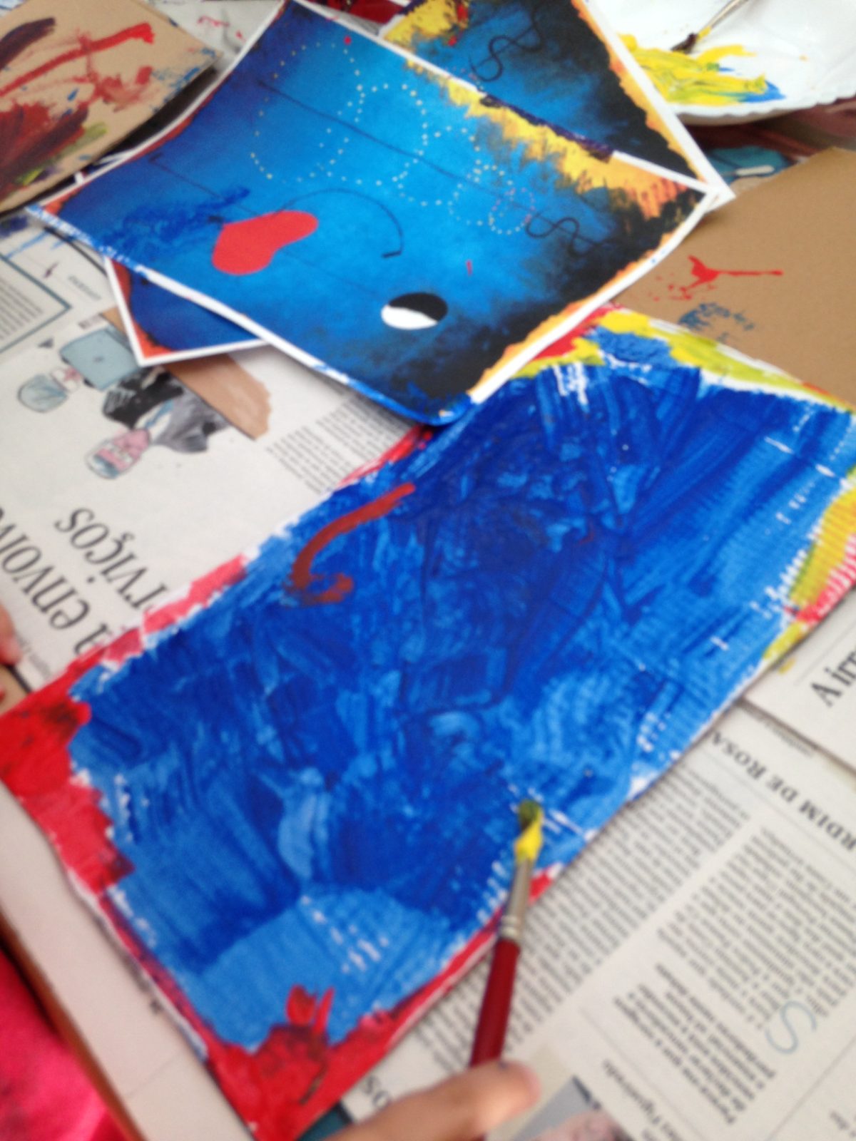 Pintura a partir de Miró
