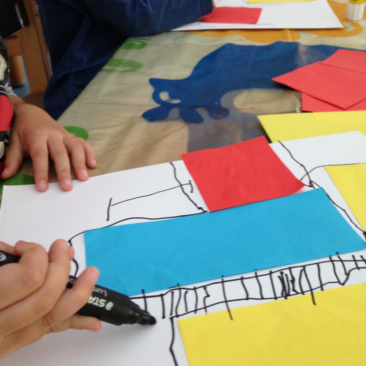 Composição a partir de Mondrian